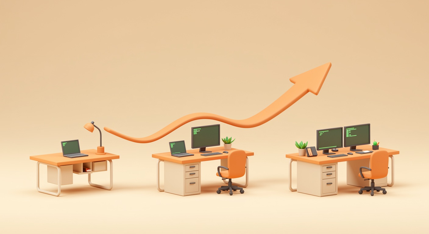 Wachsende Arbeitsplätze — IT, die mitwächst